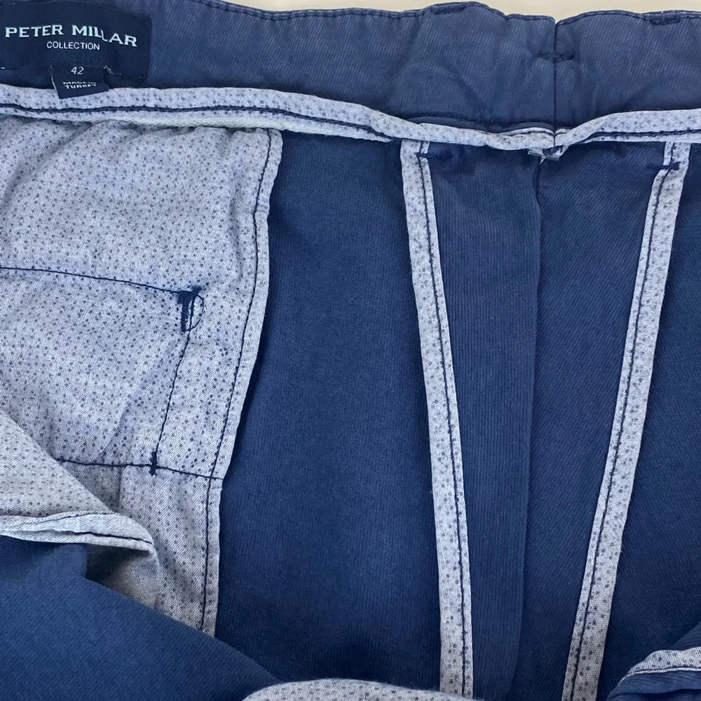 NWT Peter Collection Wayfare Shorts Riviera Blue Cotton Blend Size 42‎ $168 - Picture 8 of 10